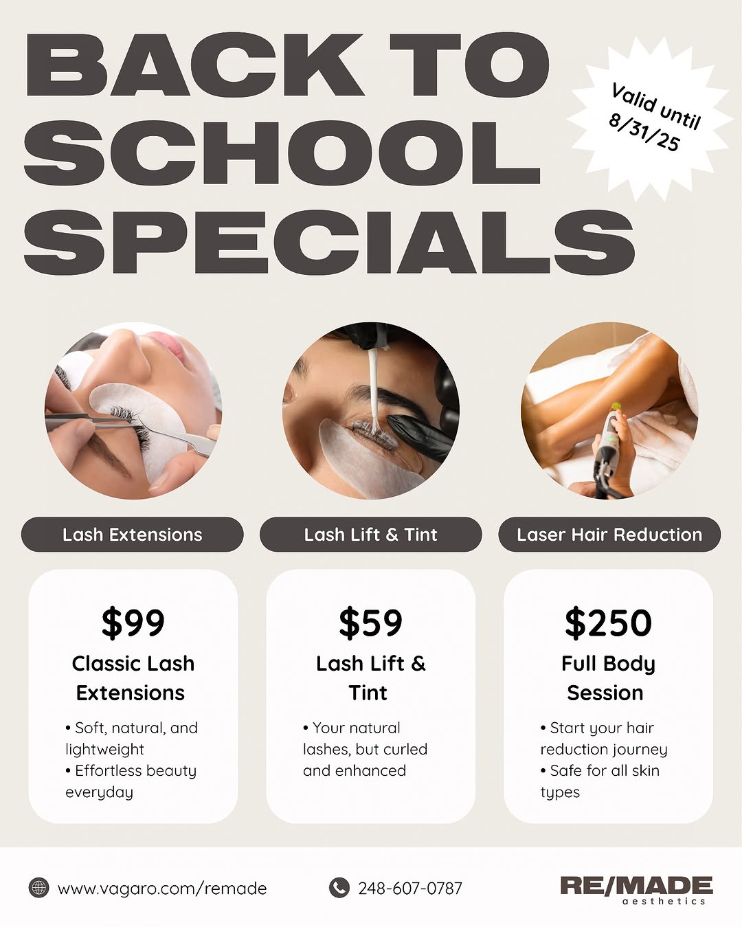 RE/MADE Esthetics client results and treatment photos from Instagram